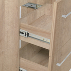 Gabinete Modulado para Banheiro com 2 Gavetas 60x32cm Amadeirado Claro Remix