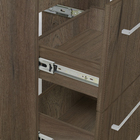 Gabinete Modulado para Banheiro com 2 Gavetas 60x46cm Amadeirado Escuro Remix