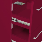 Gabinete Modulado para Banheiro com 2 Portas 2 Gavetas 120x32cm Bordô Remix