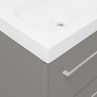 Gabinete Modulado para Banheiro com 2 Portas 2 Gavetas 120x32cm Cinza Remix