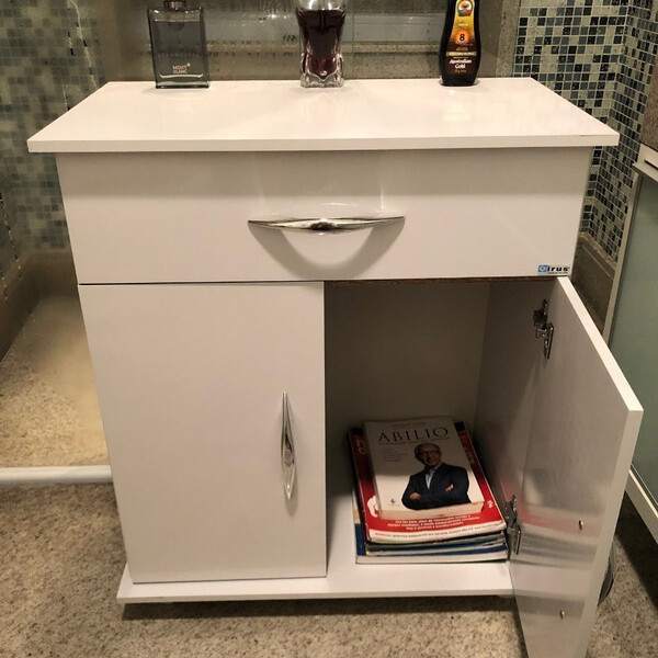 Gabinete Multiuso Organizador De Produtos Lindo Branco