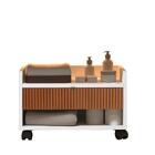 Gabinete Organizador Com Uma Gaveta Pés Em Rodizio Prisma - J