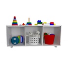 Gabinete Organizador De Nichos Com Rodízios Ariel 100% Mdf