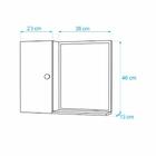 Gabinete P/ Banheiro Branco Preto C/ Cuba E Armário C/ Esp.