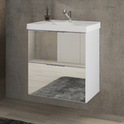 Gabinete Para Banheiro 03 Gavetas Sem Cuba Blanc Bosi - Branco