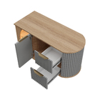 Gabinete para Banheiro 100cm Catedral e Avelã Tereza Cristina Fabribam