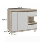 Gabinete Para Banheiro 100cm Com Espelheira Sem Cuba Malba Ba