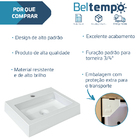 Gabinete Para Banheiro 100% Mdf Com Cuba De Apoio