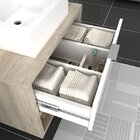 Gabinete Para Banheiro 1 Gaveta 60cm Sem Cuba Malta  Barrique