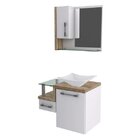 Gabinete Para Banheiro 1 Porta 1 Gaveta 1 Cuba Folha Lux E Es