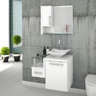 Gabinete Para Banheiro 1 Porta 1 Gaveta 1 Cuba Folha Lux E Es