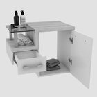 Gabinete Para Banheiro 1 Porta 1 Gaveta 1 Cuba Folha Lux E Es