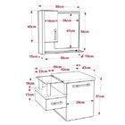 Gabinete Para Banheiro 1 Porta 1 Gaveta 1 Cuba Folha Lux E Es