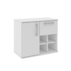 Gabinete Para Banheiro 1 Porta 1 Gaveta Bia  Branco