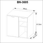 Gabinete Para Banheiro 1 Porta 1 Gaveta Bn3605 Tecnomobili