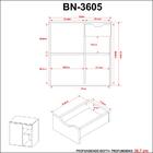 Gabinete Para Banheiro 1 Porta 1 Gaveta Bn3605 Tecnomobili