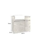 Gabinete Para Banheiro 1 Porta 1 Gaveta Com Cuba Cora  Faia/b