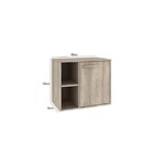 Gabinete Para Banheiro 1 Porta 1 Prateleira Sem Cuba Anne  Ba