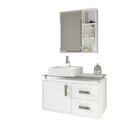 Gabinete Para Banheiro 1 Porta 2 Gavetas Com Cuba Berlim Mgm