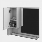 Gabinete Para Banheiro 1 Porta 2 Gavetas Com Cuba Q35 E Espel