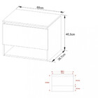 Gabinete Para Banheiro 1 Porta Bn3606 Tecnomobili