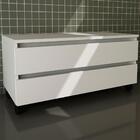 Gabinete Para Banheiro 2 Gavetas Bn3603 Tecno Mobili