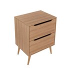 Gabinete Para Banheiro 2 Gavetas Bn3639 Amêndoa