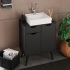 Gabinete Para Banheiro 2 Portas 1 Gaveta Bn3637 Tecno Mobili