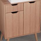 Gabinete Para Banheiro 2 Portas 1 Gaveta Bn3637 Tecno Mobili