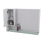 Gabinete Para Banheiro 2 Portas 1 Gaveta Com Cuba E Espelheir