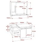 Gabinete Para Banheiro 2 Portas 1 Gaveta Com Cuba E Espelheir