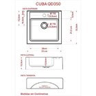 Gabinete Para Banheiro 2 Portas 1 Gaveta Com Cuba Q35 E Espel