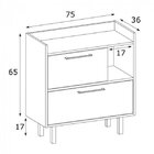 Gabinete Para Banheiro 2 Portas  Branco/bege