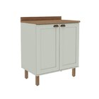 Gabinete Para Banheiro 2 Portas Provençais Verde Mint