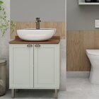 Gabinete Para Banheiro 2 Portas Provençais Verde Mint