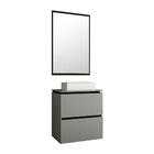 Gabinete Para Banheiro 3 Gavetas Com Cuba E Espelho