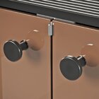 Gabinete Para Banheiro 42 Cm Fenix Nero Branco Marrom/preto