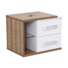 Gabinete para Banheiro 46x60x42cm Branco e Nogal Lótus Fabribam