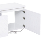Gabinete para Banheiro 46x80x40cm Branco Monaco Darabas Agardi