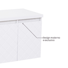 Gabinete para Banheiro 46x80x40cm Branco Monaco Darabas Agardi