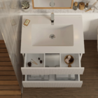 Gabinete para Banheiro com Cuba 47x70x45cm Beige Elite