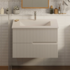 Gabinete para Banheiro com Cuba 47x70x45cm Beige Elite