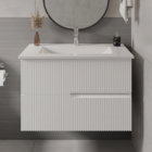 Gabinete para Banheiro com Cuba 47x70x45cm Branco Elite