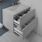 Gabinete para Banheiro com Cuba 47x70x45cm Stone Elite