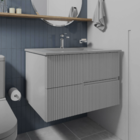 Gabinete para Banheiro com Cuba 47x70x45cm Stone Elite