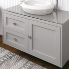 Gabinete para Banheiro 47x80x40cm Cinza Matte Provençal Astral Design