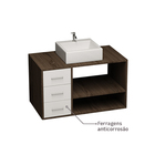 Gabinete para Banheiro 47x80x45cm Molinara Nairóbi Venturi