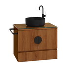 Gabinete para Banheiro 48x60x40cm Freijó Mauí Astral Design