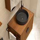 Gabinete para Banheiro 48x60x40cm Freijó Mauí Astral Design