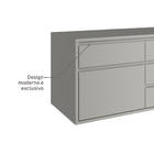 Gabinete para Banheiro 50x140x50cm Cinza Clean Artemobili